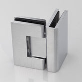 FORGE SHOWER HINGE GLASS TO GLASS 90 Degrees 10mm glass - Satin Chrome